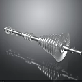 Metal Hardware Part With Precision Spiral Gear Structure And Engineered Shaft For Industrial Use