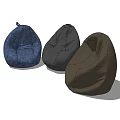 Stylish Bean Bag Chairs in Blue Black and Brown for Modern Living Spaces