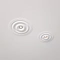 Elegant Recessed Downlights and Spotlights with Circular Ripple Design for Interior Ceiling