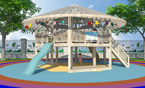 Modern play equipment Children's play equipment 3d model