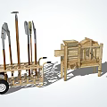 Industrial Equipment Including Tool Cart Wooden Handle Tools Shovels Rakes Sieve Machine