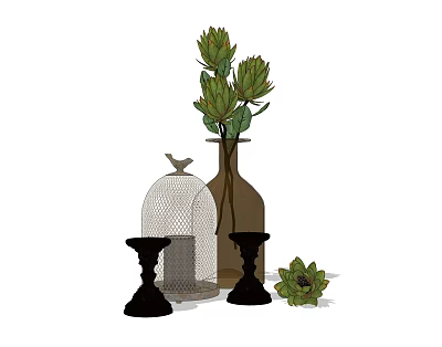 Ornaments combination 3d model