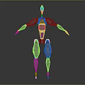 Futuristic Humanoid Robot Character With Metallic Body And Mechanical Limb Design