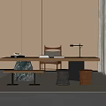 Tea Table and Chair Combination Stool Round Stool Tea Table 3d model