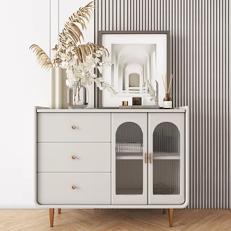 Modern Entrance Cabinet Side Cabinet Decoration Combination Cabinet Low Cabinet Decorative Cabinet 3d model