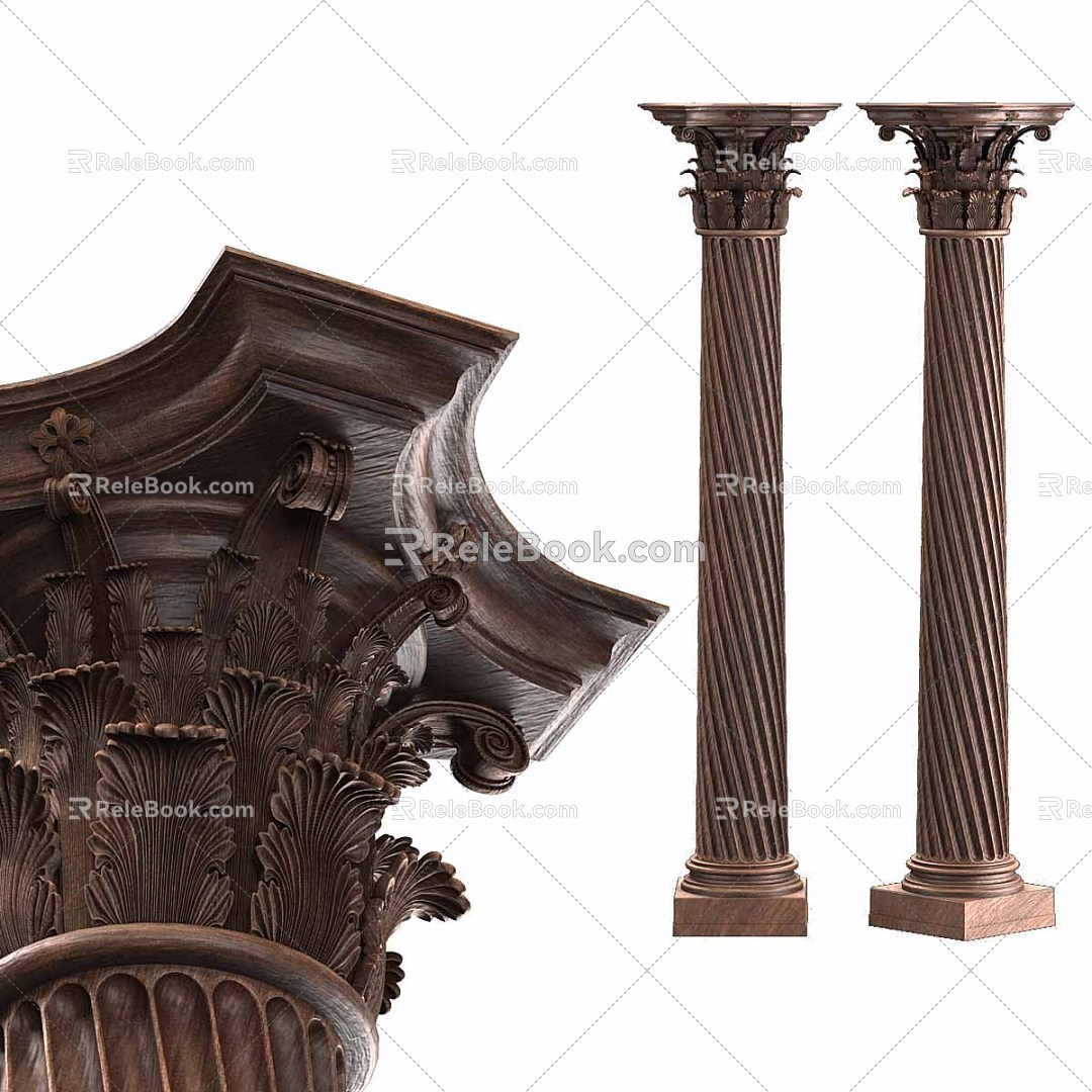 European Classical Roman Column Simple European Column Classical Column model