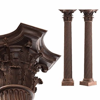 European Classical Roman Column Simple European Column Classical Column 3d model