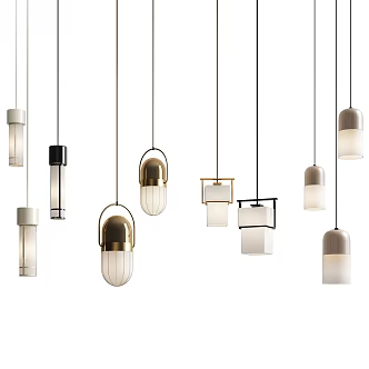Modern chandelier 3d model