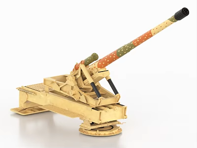 Cannon Artillery Heavy Mortar 3d model