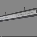 Illuminated Hanging Directional Sign With Numbers Arrows For Public Space Navigation