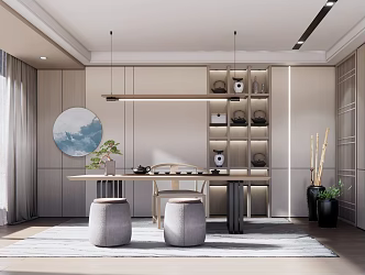 New Chinese Tea Room 3d model