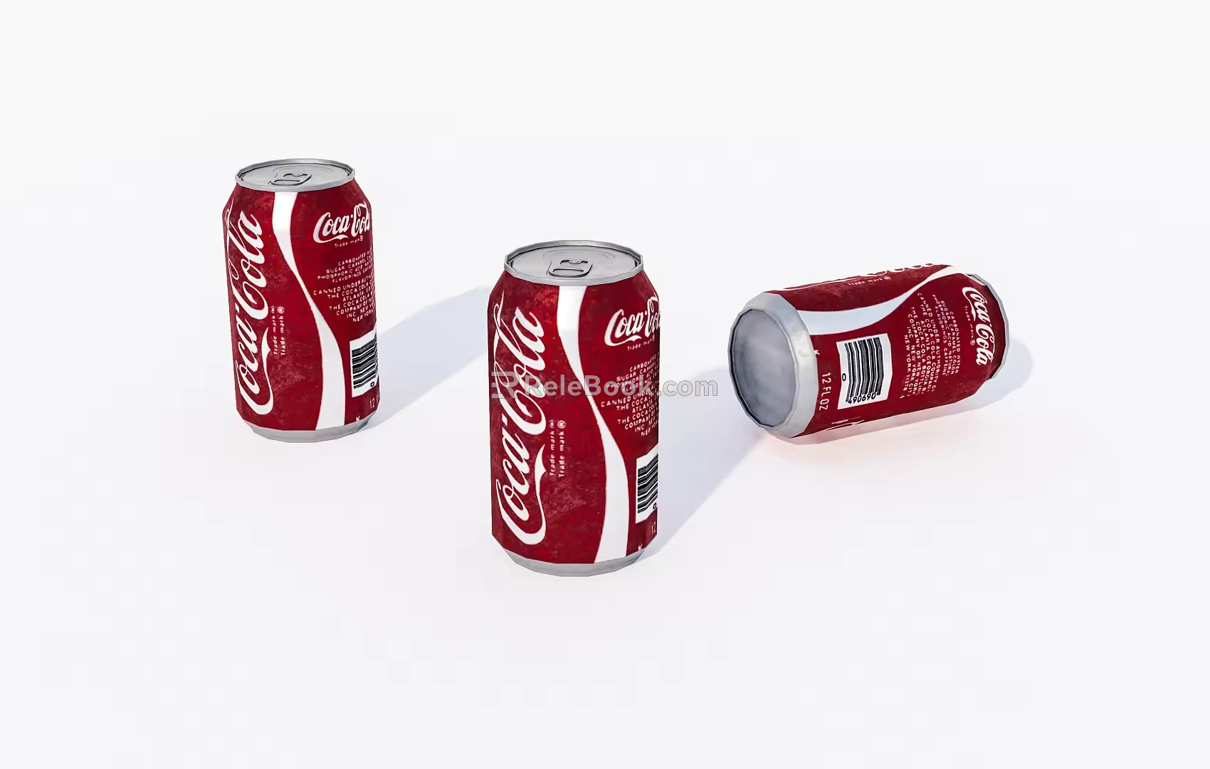 Beverage cola cans 3d model
