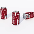 Beverage cola cans 3d model