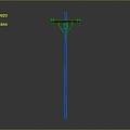 Pole Transmission equipment Pole PBR 3d model