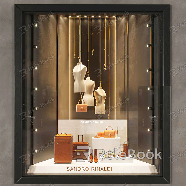 Modern Window Shopping Mall Window Commodity Clothing Store Window Display Window model