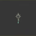 3D Rendered Turquoise Futuristic Gun With Mechanical Barrel And Decorative Stock Design