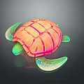 Modern Turtle Cartoon Turtle 3d model