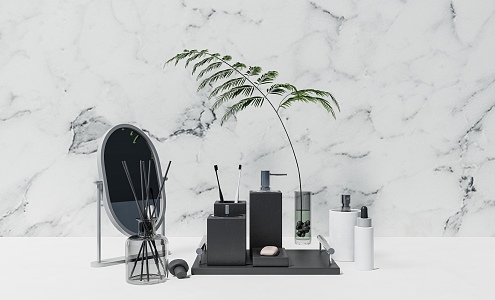 Modern toiletries ornaments 3d model