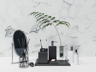 Modern toiletries ornaments 3d model