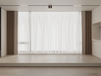 Modern Curtains 3d model