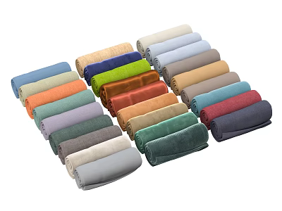 modern vintage fabric corduroy cotton linen silk 3d model