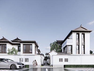 New Chinese-style Villa District model