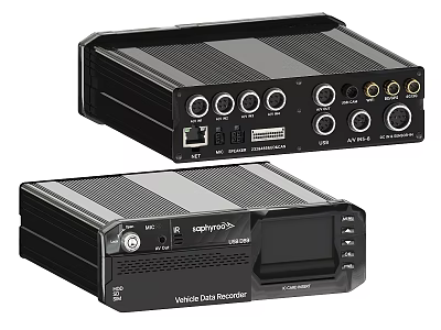 Two Sadapro Vehicle Video Recorder Units With Various Ports And Sleek Design 3d model