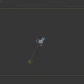 3D Green Region Map With Blue Glowing Edges And Detailed Terrain Rendering