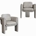 Modern Single Sofa Chair Casual Sofa Lazy Sofa 3d model