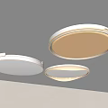Modern White Round Flush Mount Ceiling Lights With Various Styles And Lighting Effects 3d model