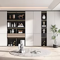 Modern bookcase 3d model