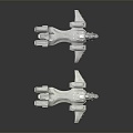 Modern Fighter Fighter Fighter Sci-fi Fighter 3d model