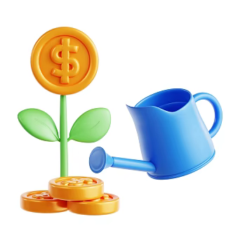 Modern Coin Tree Cartoon Coin Tree 3d model