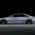 Sleek Audi Silver Luxury Sedan With Modern Design And Alloy Wheels