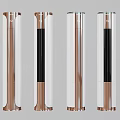 Modern Tower Air Cooler Fan With Multiple Styles Rose Gold Transparent And Black Panel Design