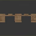 Rustic Wooden Pallet Structure With Sturdy Slats And Solid Support Base