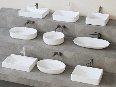 Modern wash basin model