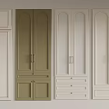 Various Cabinet Designs In Different Colors With Door And Drawer Details