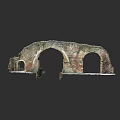 Ancient Urban Architectural Complex With Stone Arches And Moss Covered Walls