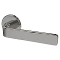 Sleek Modern Chrome Plated Metal Door Handle With Smooth Finish Design