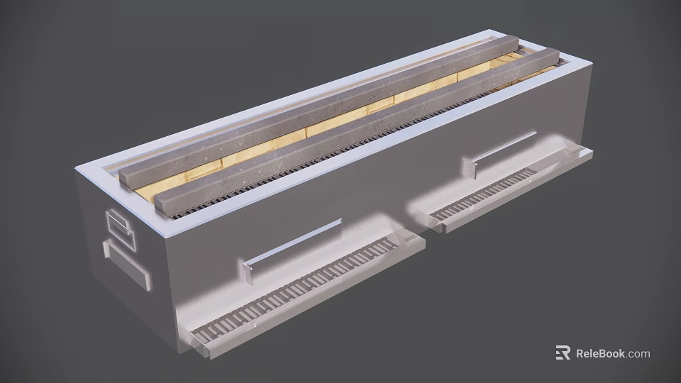 Japanese Restaurant Modern Sushi Bar Counter With Wooden Top And Seating Areas 3d model 