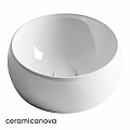 Modern White Round Ceramic Wash Basin With Smooth Surface Design