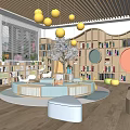 modern reading room sub-reading room library 3d model