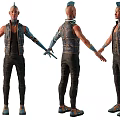 Modern Cyberpunk Man Modern Future Science Fiction Science Fiction Man Cyberpunk Robot 3d model