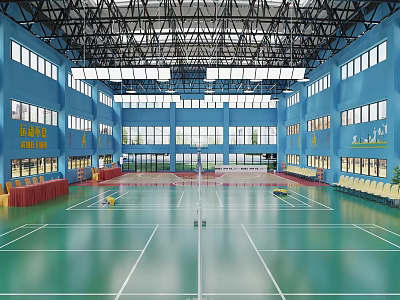 modern gymnasium 3d model