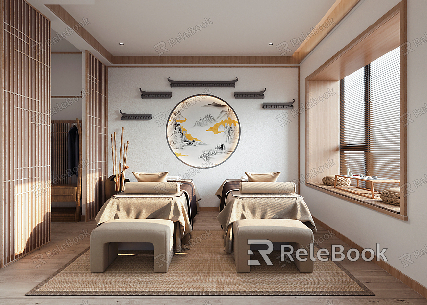 New Chinese SPA Room model