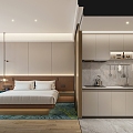 Hotel Apartment Big Bed Room 3d model