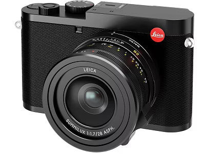 Leica Black Digital Camera With High Quality Lens And Compact Design 3d model