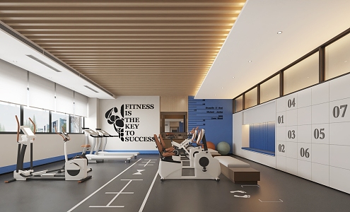 Modern Gym 3d model