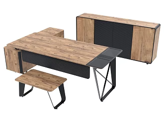 Modern desk cabinet 3d model